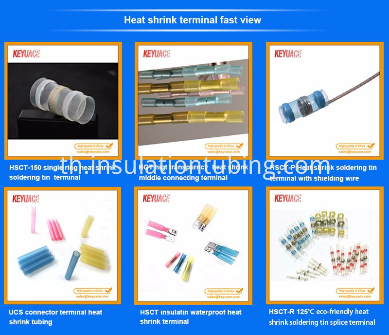 Electrical Terminals Waterproof Seal Assorted Wire Crimp Heat Shrink Butt Connectors Kit